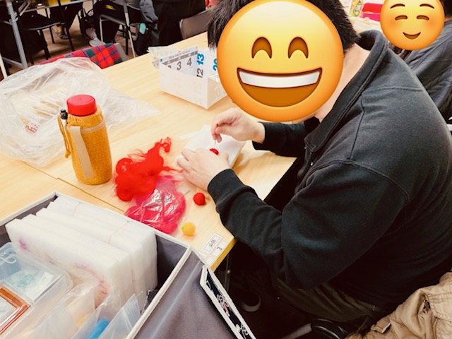 羊毛フェルト制作